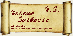 Helena Šviković vizit kartica